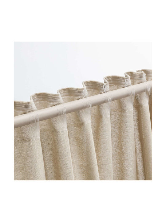 Gofis Home Perdea Cu Capse Renata 506/06 Bej 140x280 Cm