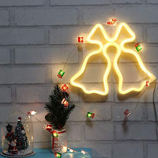 Weihnachtlicher Lichtschlauch in Form von Glocke Glocke