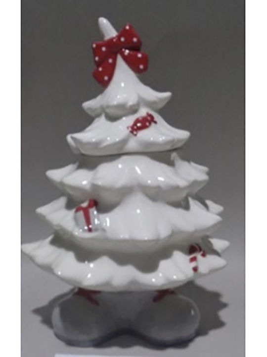 Iliadis Christmas Ceramic Figure Box White Height 24cm