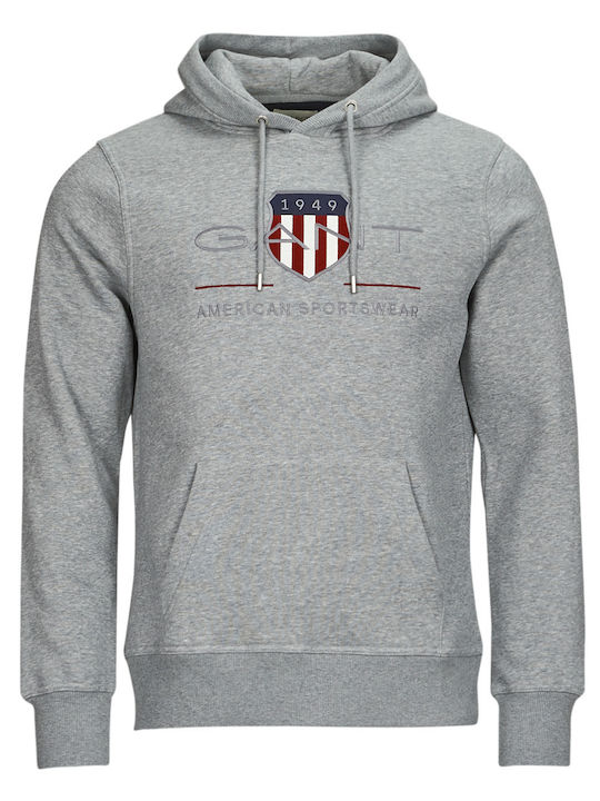 Archive Shield Sweatshirt with Gray Hood
