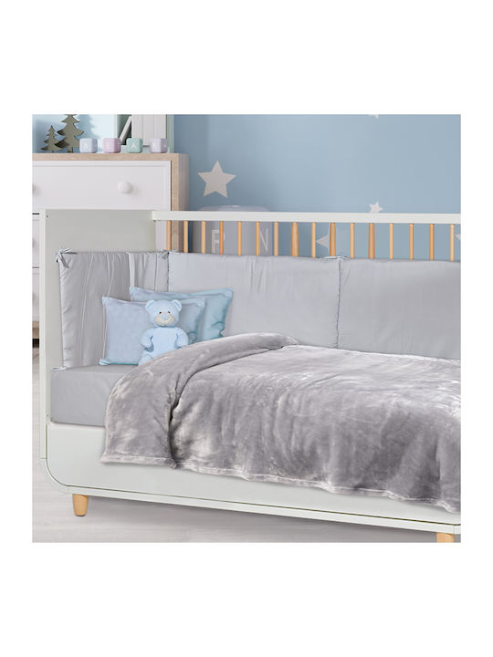 Das Home Blanket Nursery Swaddling Blankets Velvet Gray 80x110cm