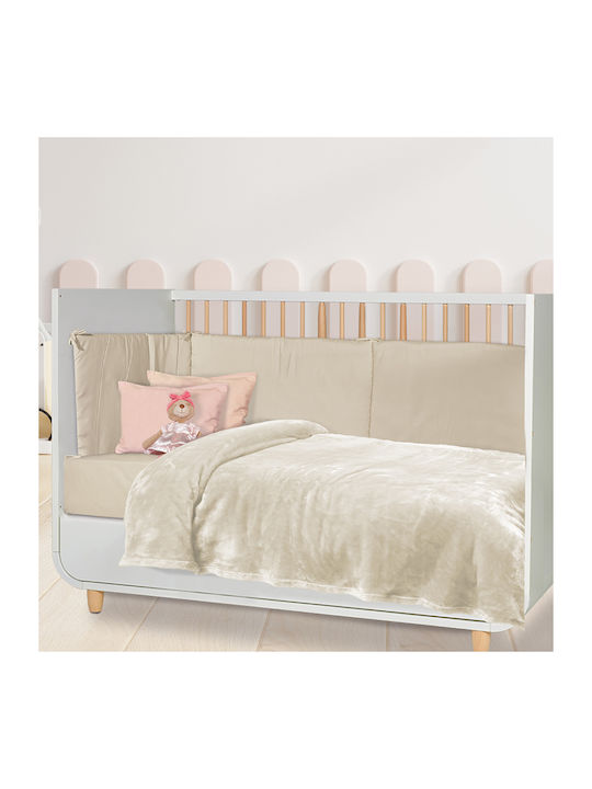 Das Home Blanket Nursery Swaddling Blankets Velvet Beige 80x110cm