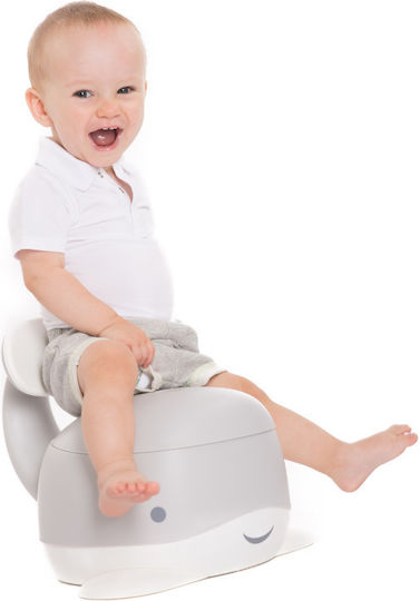 Bo Jungle Potty Chair Whale with Lid Orange