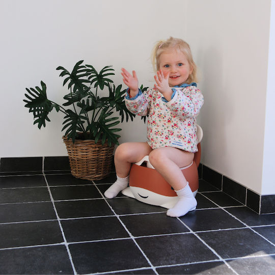 Bo Jungle Potty Chair Whale with Lid Orange