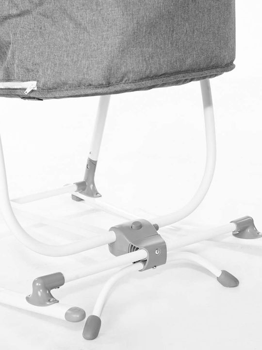 Lorelli Wiege Alicante mit Matratze und Rädern Grey