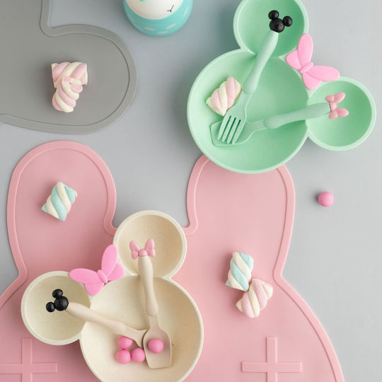 Babies Dot Παιδικό Σετ Φαγητοδοχείου από Μελαμίνη Πράσινο 3τμχ