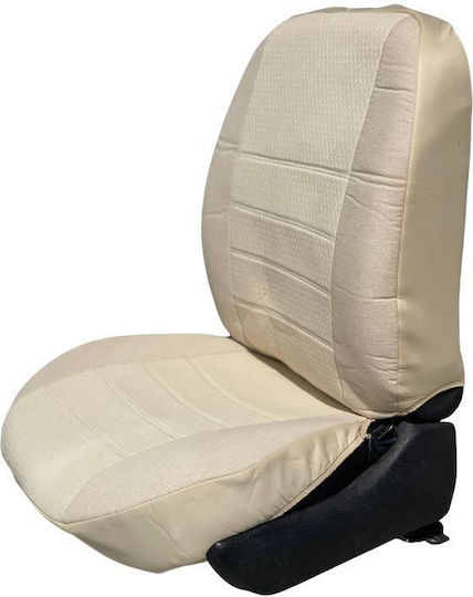 Set Autositzbezüge Polyester Set Beige