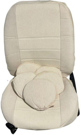 Set Autositzbezüge Polyester Set Beige
