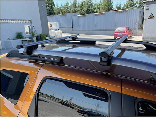 Auto Gs 120cm. for Cars with Factory Bars (with Roof Rack Legs and Lock) Silver