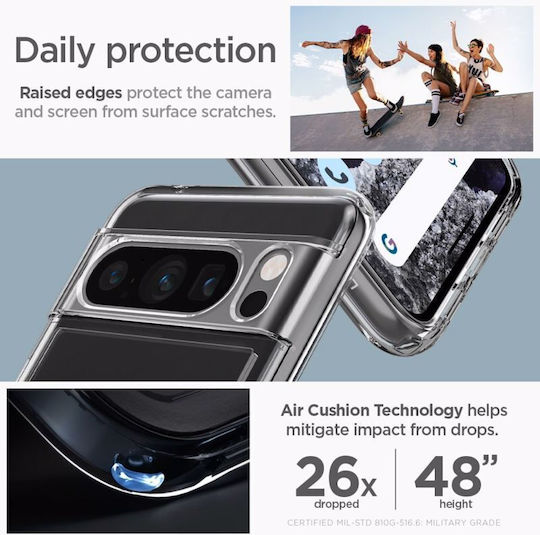 Spigen Ultra Hybrid Back Cover Plastic 2mm Transparent (Google Pixel 8 Pro)