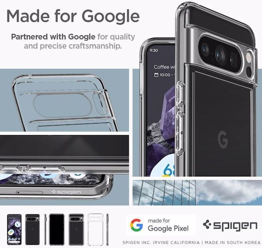 Spigen Ultra Hybrid Back Cover Plastic 2mm Transparent (Google Pixel 8 Pro)