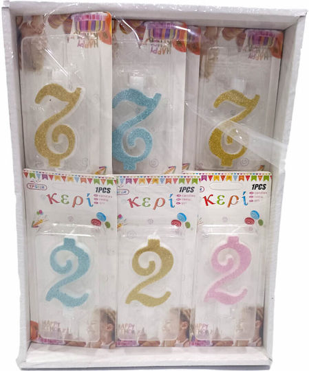 Tpster Birthday Candle Number in Light Blue Color 29939