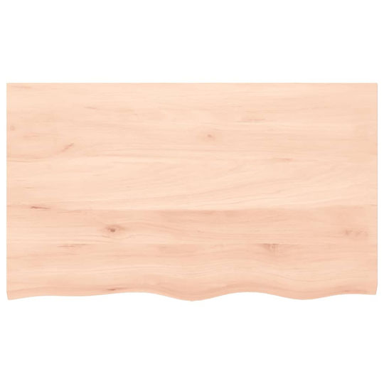 vidaXL Countertop without Sink L100xW60xH6cm Raw solid wood