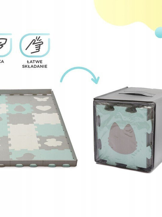 Kinderkraft Kids Floor Puzzle Luno Mint 30 Pieces