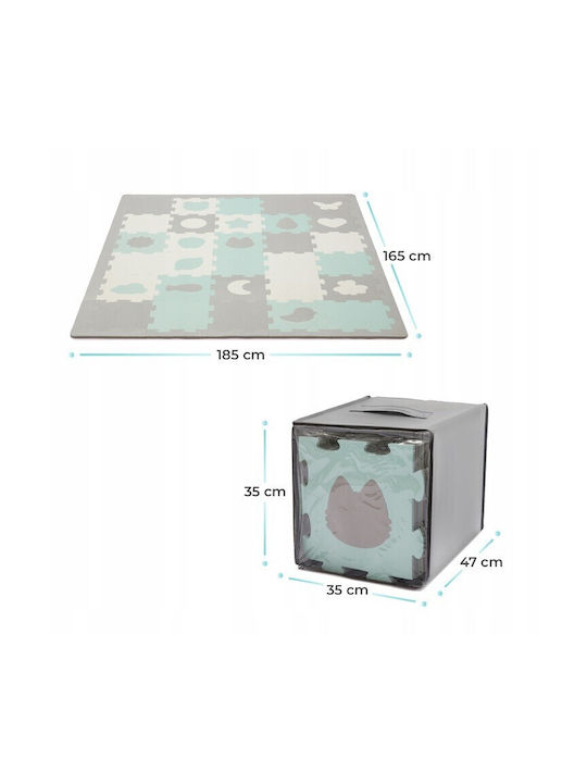 Kinderkraft Kids Floor Puzzle Luno Mint 30 Pieces