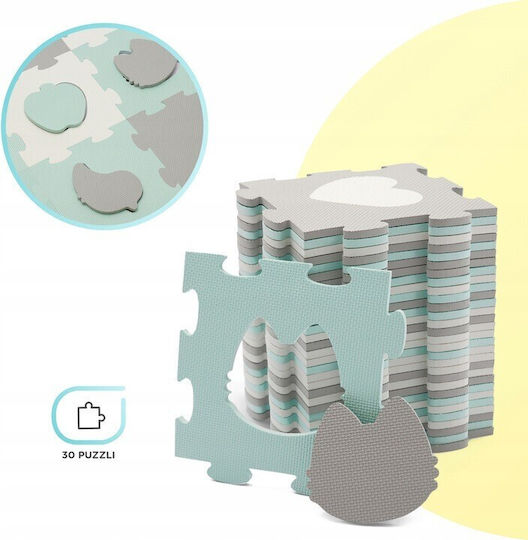 Kinderkraft Puzzle De Podea Pentru Copii Luno Mint 30 Piese