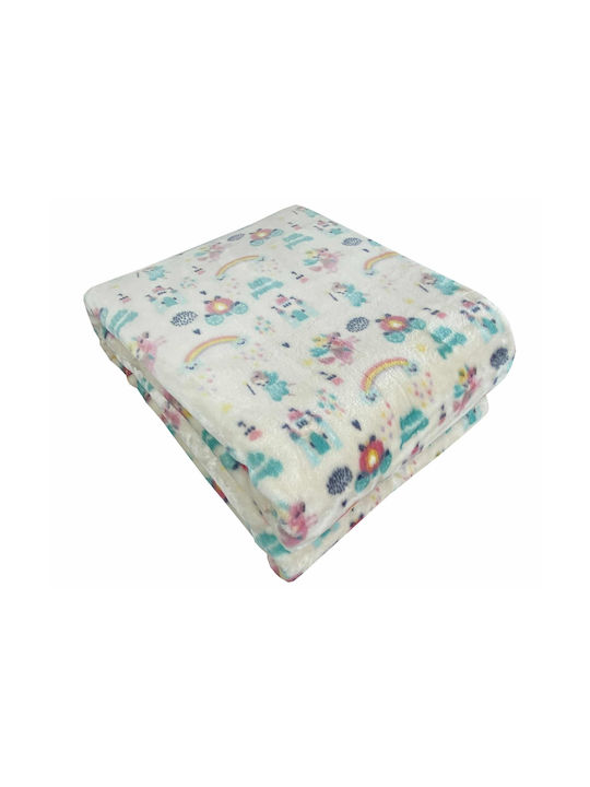 Astron Italy Κουβέρτα Βελουτέ Little Princess Ροζ 160x220εκ.