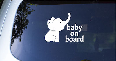 UrbanStickers Baby on Board Car Sign Sticker