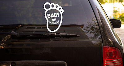 UrbanStickers Baby on Board Car Sign Sticker