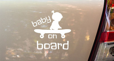 UrbanStickers Σήμα Baby on Board με Αυτοκόλλητο