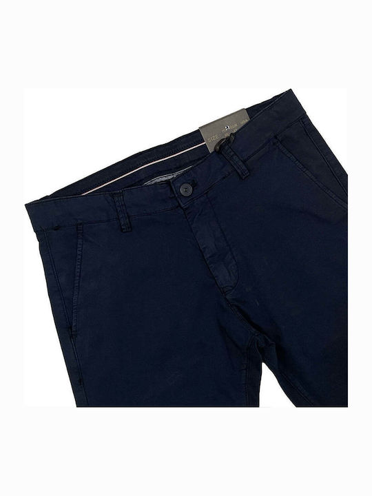 Pantaloni Chino Elastic Albastru