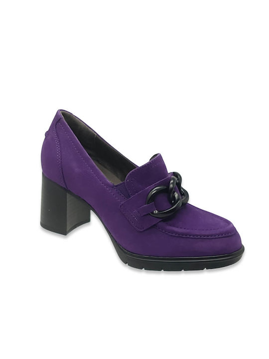 Tamaris Suede Pantofi cu toc Violet