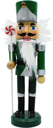 Nutcracker de Crăciun Lemn Roșu Înălțime 12.5cm. 3buc