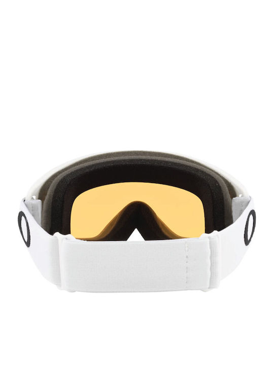 Oakley O-Frame 2.0 Pro S Snow Mască de Schi și Snowboard pentru Adulți Albă cu Lentilă Portocalie