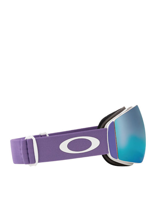 Oakley Flight Deck M Ski- & Snowboardbrille Erwachsene Lila mit Linse in Blau Farbe