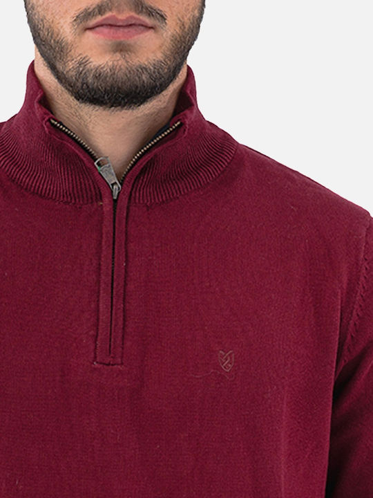Pulover cu mânecă lungă Burgundy