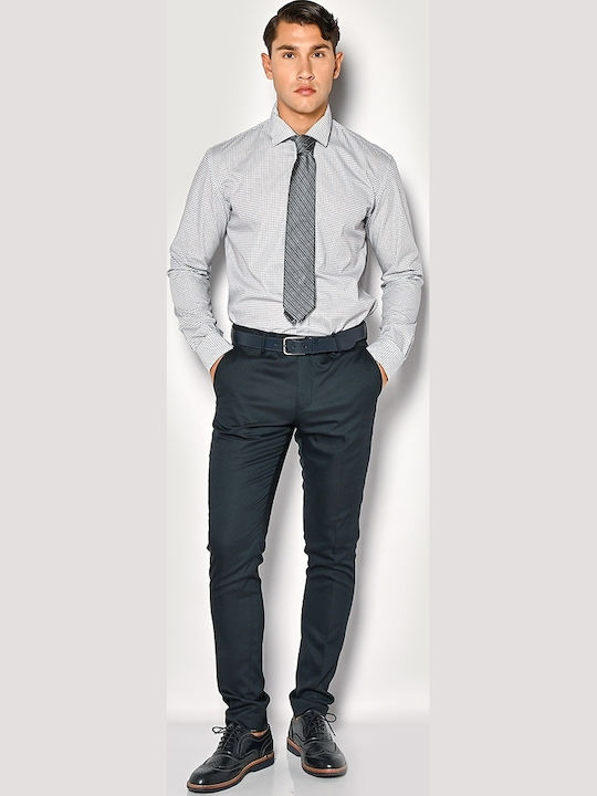 Long-sleeved Denim Shirt White