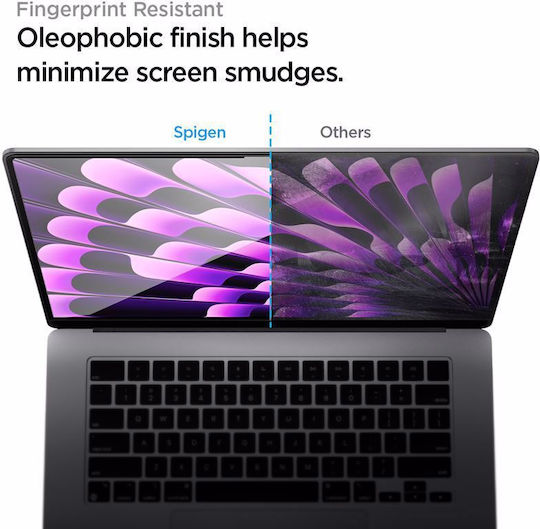 Spigen Bildschirmschutz Für Macbook Air 15 M2 (2023) Glas.tr Slim