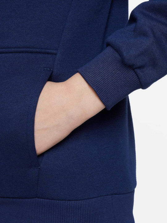 Fleece Παιδικό Φούτερ με Κουκούλα και Τσέπες Μπλε Nsw Club