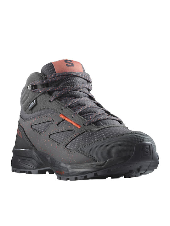 Kids Hiking Boots Waterproof Gray
