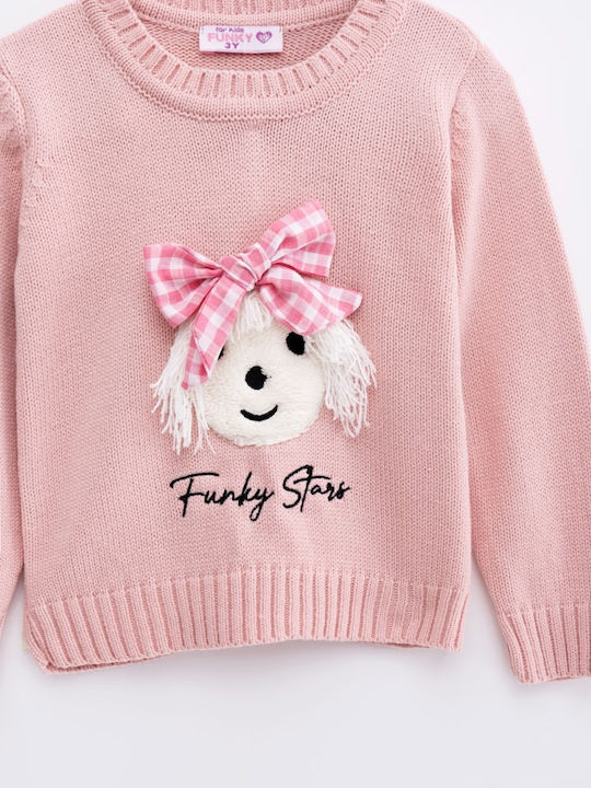 Funky Children's Blouse Long Sleeve Pink