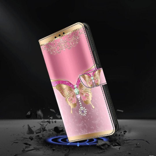 Crystal 3d Brieftasche Rosa (Google Pixel 7 Pro)