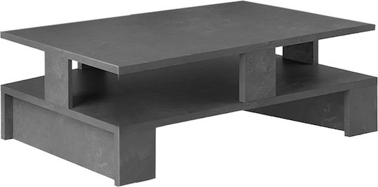 Rectangular Central Coffee Table Doze Wooden Gray W80xL50xH27cm