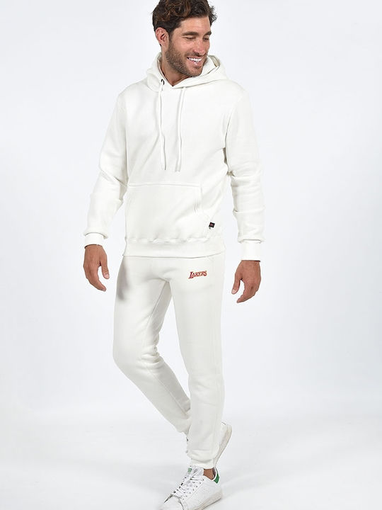 Clever Men's Sweatpants with Rubber White