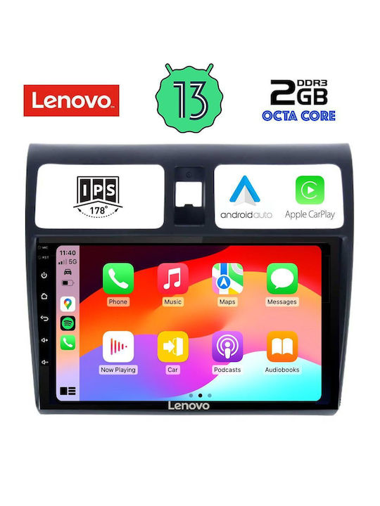 Lenovo Ηχοσύστημα Αυτοκινήτου για Suzuki Swift 2005-2011 (Bluetooth/USB/WiFi/GPS/Apple-Carplay/Android-Auto) με Οθόνη Αφής 10"