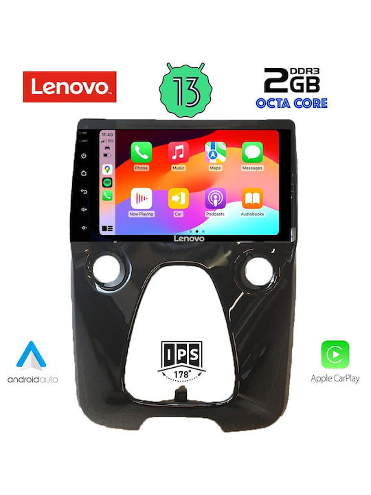 Lenovo Sistem Audio Auto pentru Toyota Aygo 2014> (Bluetooth/USB/WiFi/GPS/Apple-Carplay/Android-Auto) cu Ecran Tactil 10"