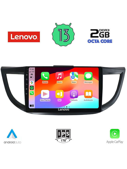Lenovo Car-Audiosystem für Honda CR-V (Compact Recreational Vehicle) 2013-2017 (Bluetooth/USB/WiFi/GPS/Apple-Carplay/Android-Auto) mit Touchscreen 10"