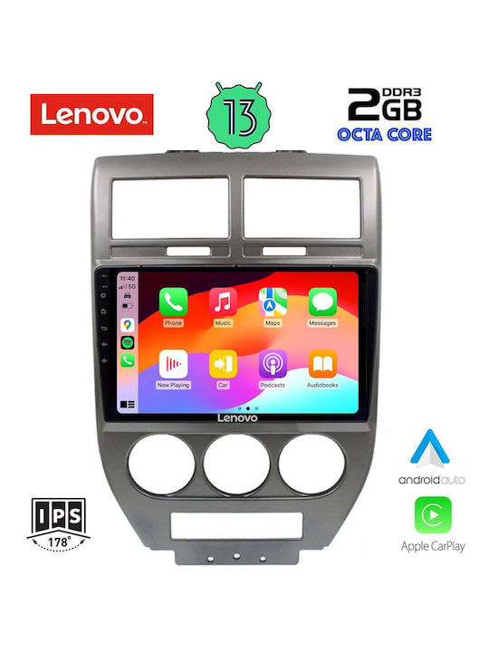 Lenovo Car-Audiosystem für Jeep Kompass 2007-2016 (Bluetooth/USB/WiFi/GPS/Apple-Carplay/Android-Auto) mit Touchscreen 10"