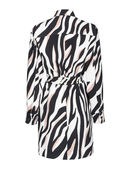 Mini Rochie-Cămașă Animal Print