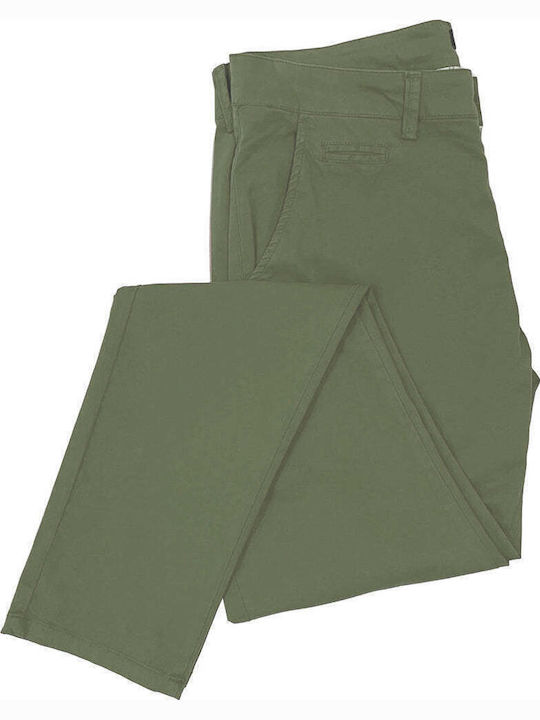 Hose Chino Elastisch Grün