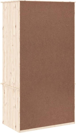 Δίφυλλη Ντουλάπα 90x55x170cm