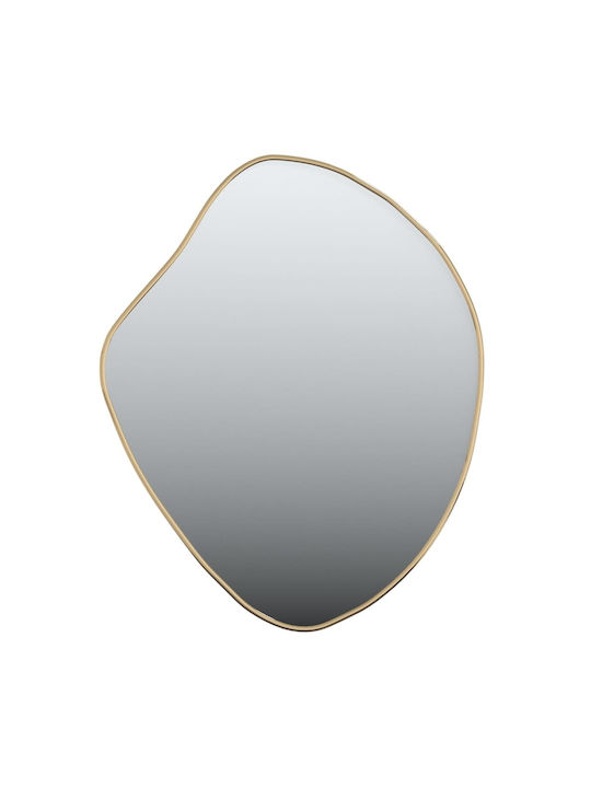 vidaXL Wall Mirror with Gold Frame 60x50cm 1pcs