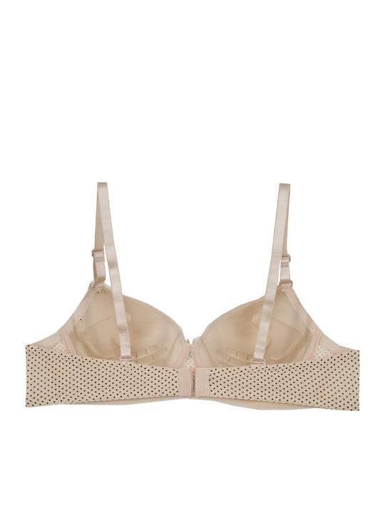 Push Up Bra Underwire PURPLE BEIGE