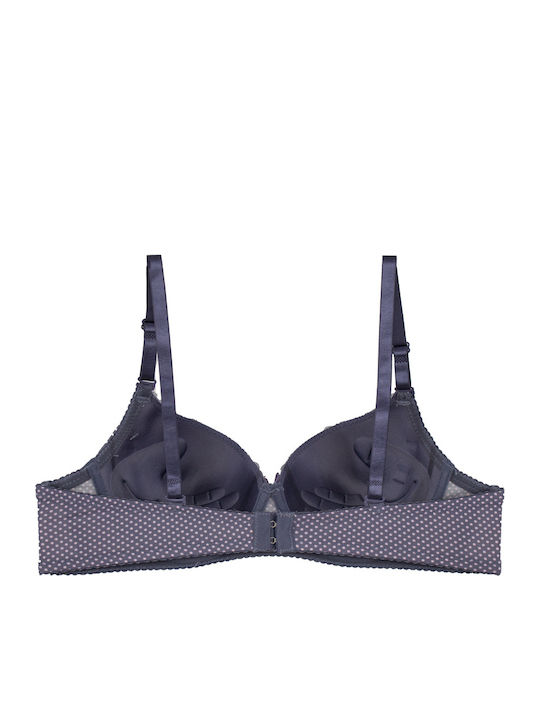 Push Up Bra Underwire PURPLE BEIGE