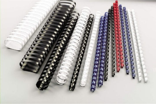 Rexel Kunststoff-Rücken / Spirale Buchbinden 14mm 100Stück