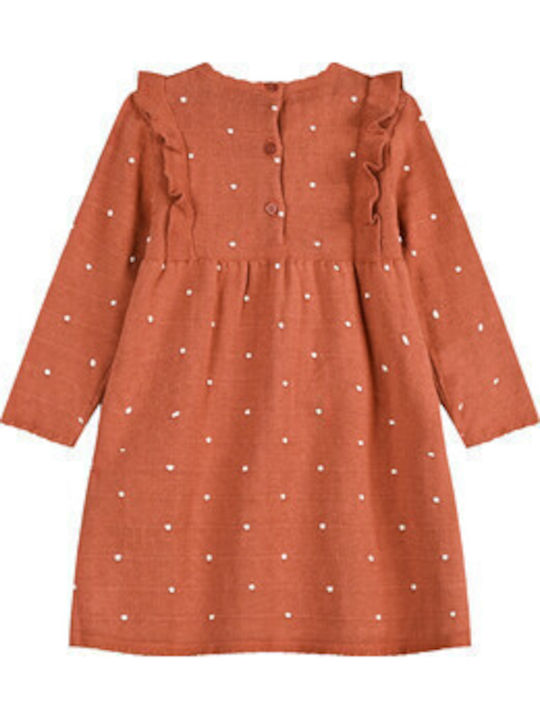 Children's Dress Long Sleeve Knitted Ceramides